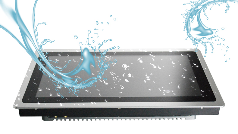 展示工业平板一体机的防水性能，参考如图.jpg